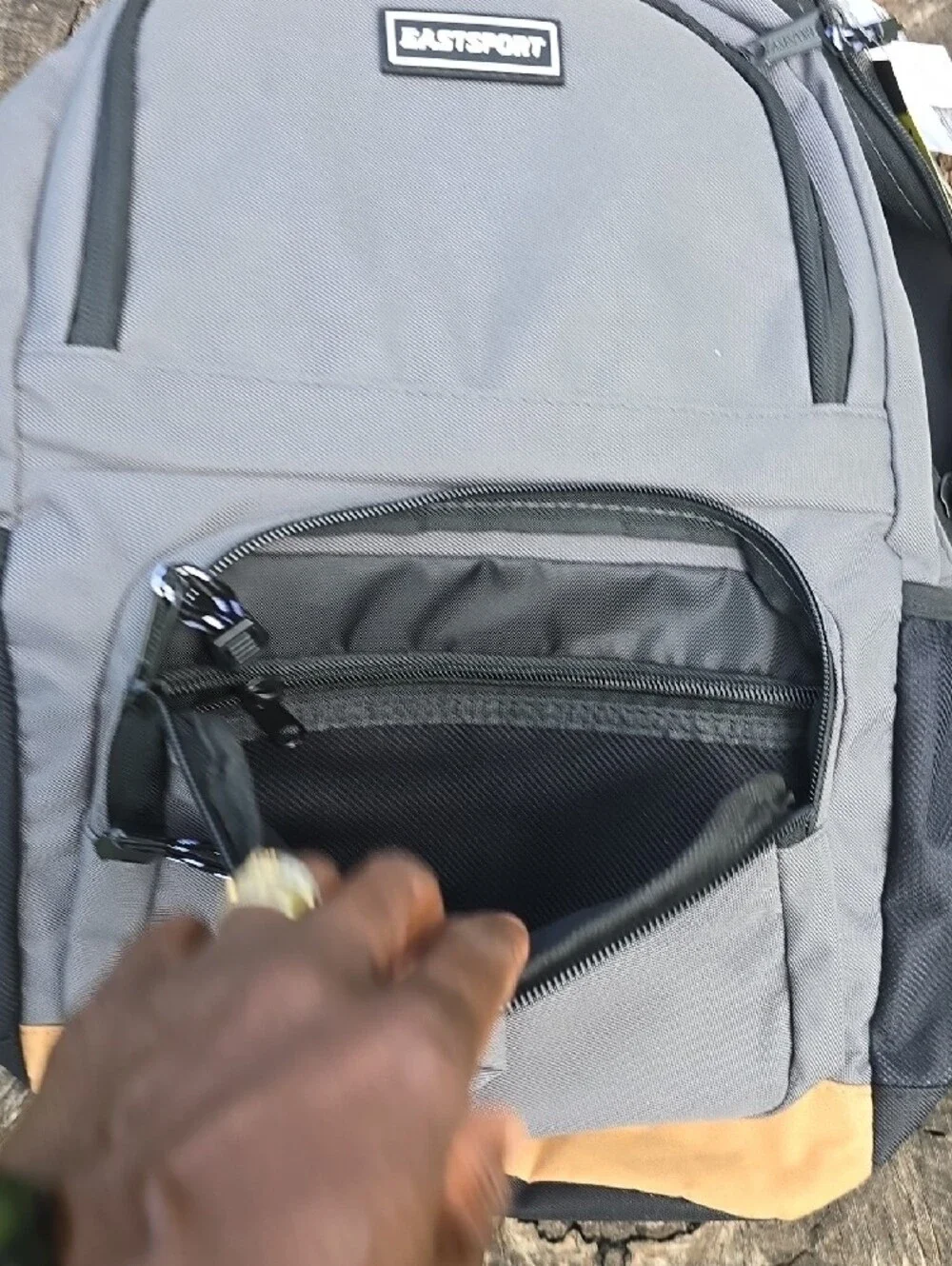 Eastsport Gray and Black Men's Backpack